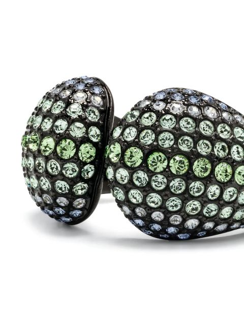 Swarovski Sublima crystal-embellished cocktail ring - Black