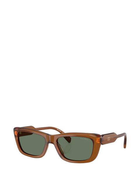 Miu Miu Eyewear rectangle sunglasses - Brown - zdjęcie produktu nr 2