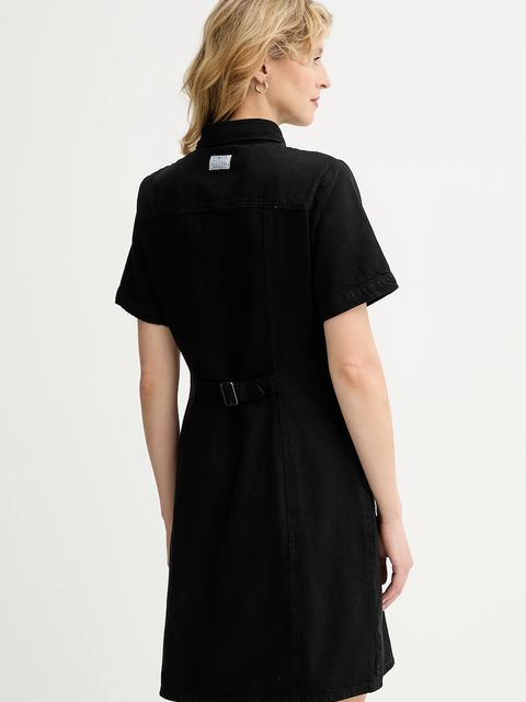 Levi's sukienka jeansowa kolor czarny mini prosta 001HR - zdjęcie produktu nr 2