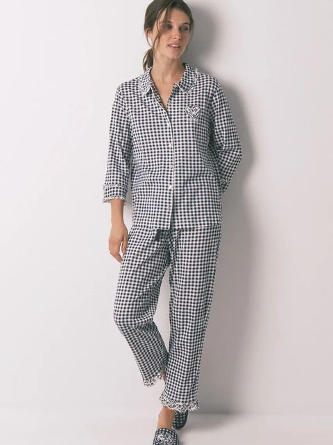 women'secret piżama bawełniana damska kolor granatowy bawełniana 3132151 - zdjęcie produktu nr 1