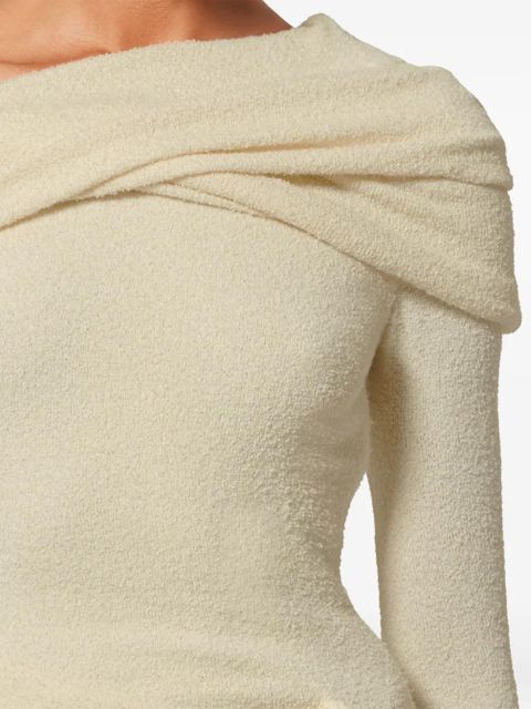 ISABEL MARANT Fatene draped midi dress - Neutrals