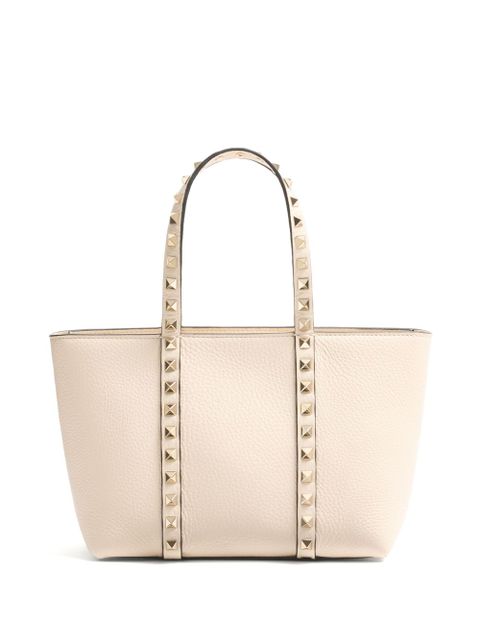 Valentino Garavani small Rockstud tote bag - Neutrals