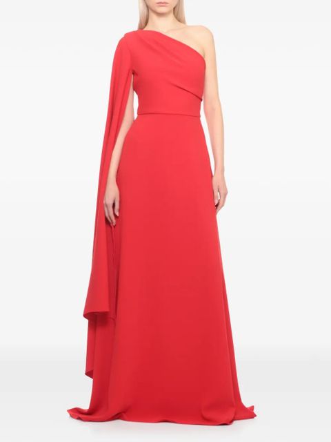 Solace London one-shoulder dress - Red - zdjęcie produktu nr 2