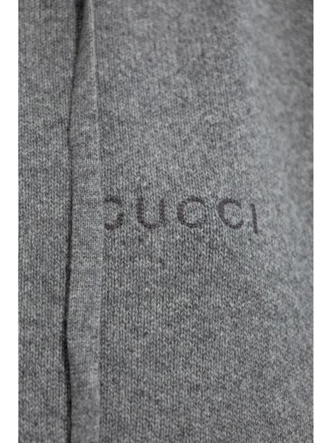 Gucci logo zip-up sweatshirt - Grey