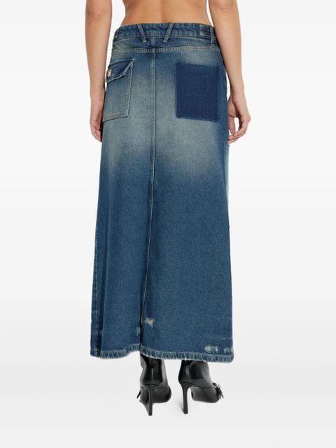 MISBHV distressed denim skirt - Blue