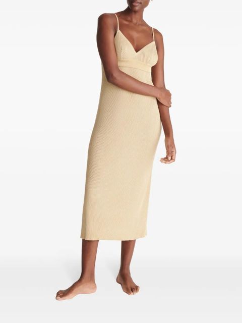 ERES Gold midi dress - Neutrals