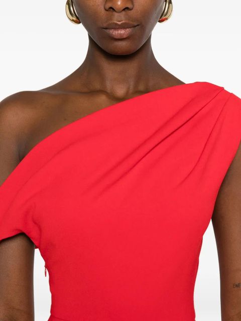 Solace London Irina one-shoulder maxi dress - Red
