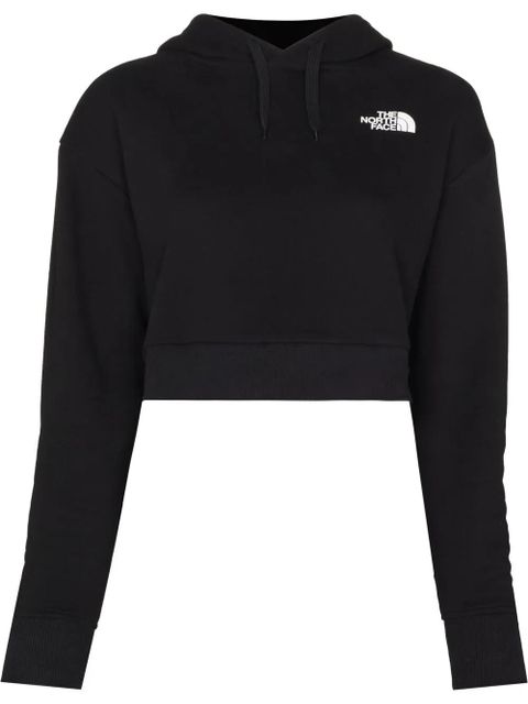 The North Face logo-print cropped hoodie - Black - zdjęcie produktu nr 1