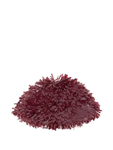 Alanui fringed sequined hat - Red - zdjęcie produktu nr 1