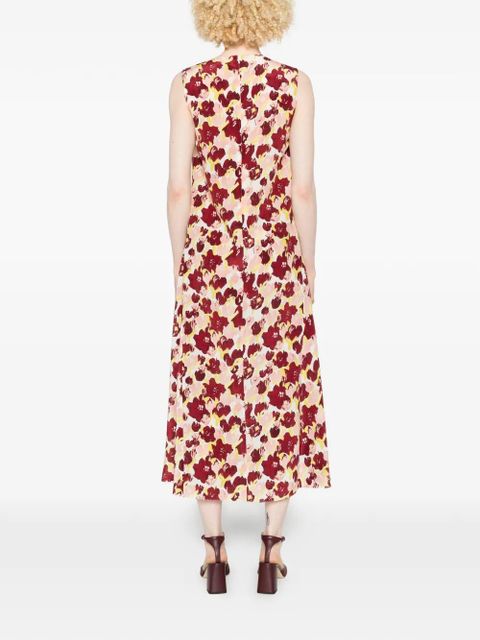 Marni floral-patterned dress - Red