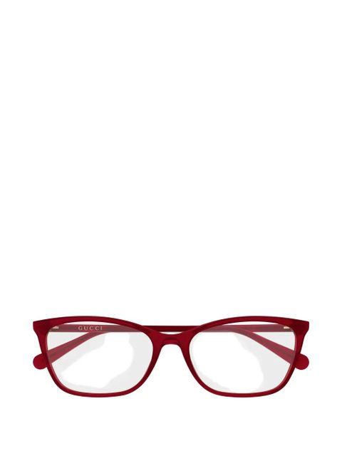 Gucci Eyewear square-frame glasses - Red - zdjęcie produktu nr 1