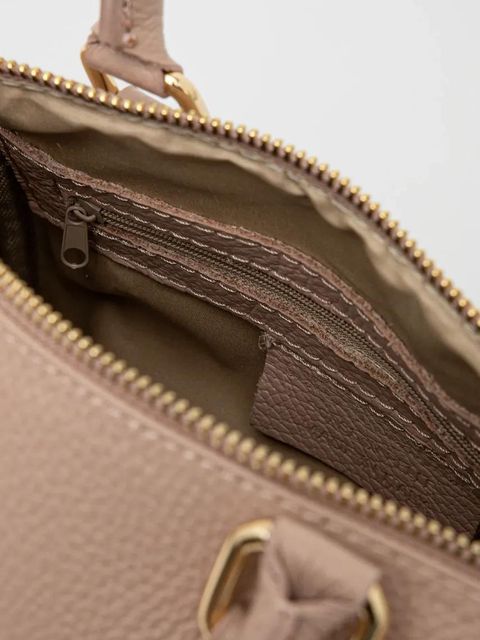 Answear.LAB torebka skórzana kolor beżowy