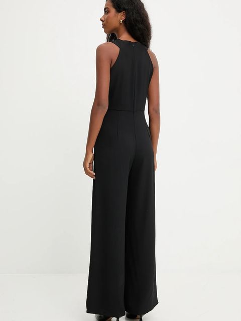 Answear.LAB kombinezon kolor czarny z dekoltem w szpic - zdjęcie produktu nr 2