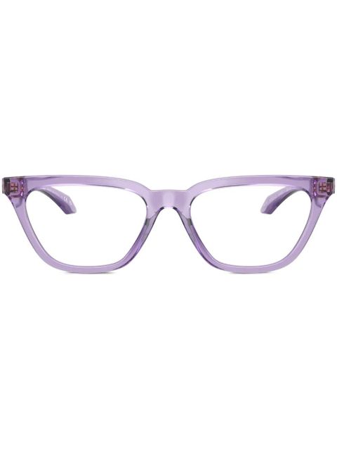 Versace Eyewear Greca-embossed cat-eye glasses - Purple - zdjęcie produktu nr 1