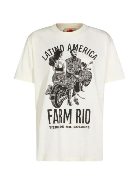 FARM Rio print T-shirt - Neutrals - zdjęcie produktu nr 1