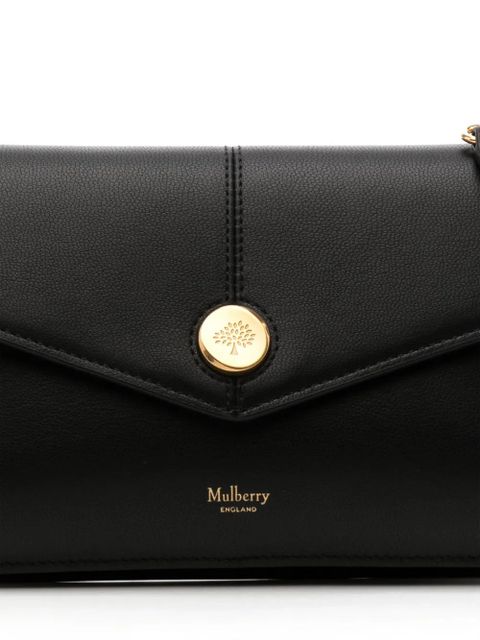 Mulberry press-stud fastening chain strap bag - Black