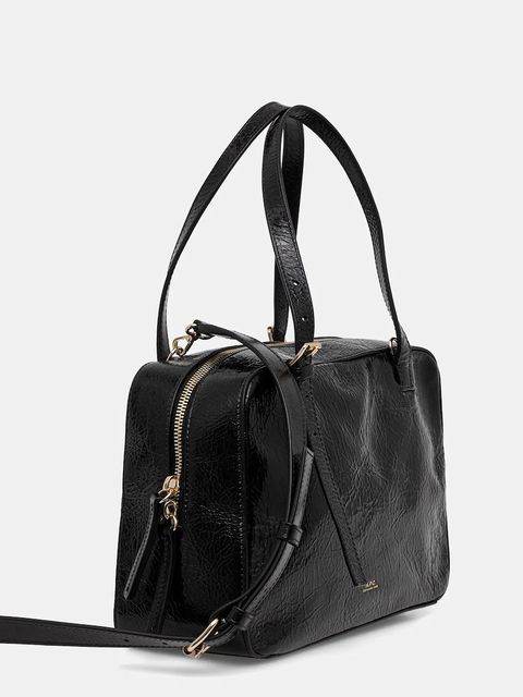 A.P.C. torebka skórzana sac virginie box kolor czarny PXCCK.F67017 - zdjęcie produktu nr 2