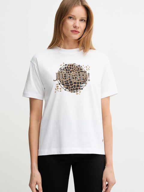 Joop! t-shirt bawełniany damski kolor biały 30048383 - zdjęcie produktu nr 1