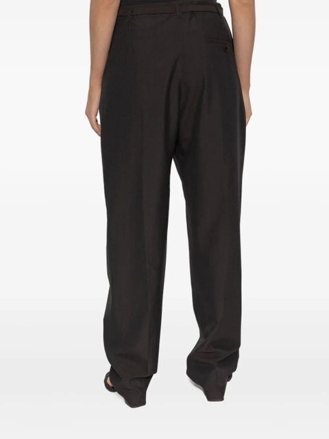 LEMAIRE belted tailored trousers - Black