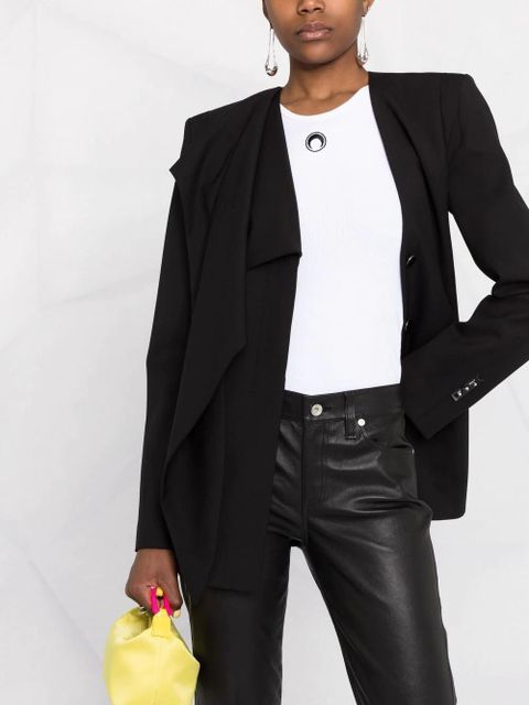 Off-White draped single-breasted jacket - Black - zdjęcie produktu nr 2