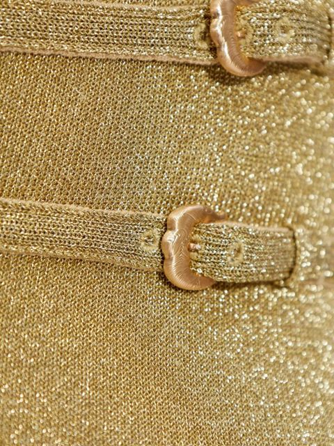 Cult Gaia halterneck buckled dress - Yellow