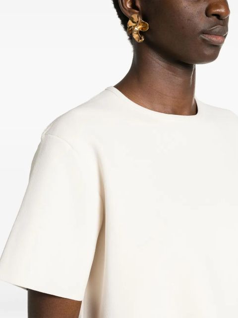 Jil Sander round-neck fine-ribbed top - White - zdjęcie produktu nr 2