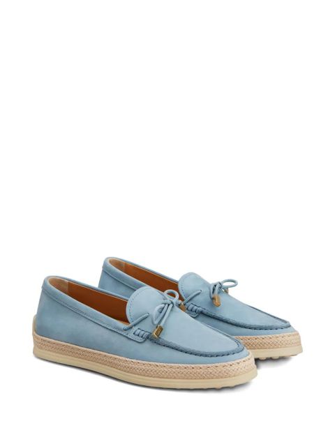 Tod's braided-trim loafers - Blue - zdjęcie produktu nr 2