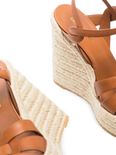 Saint Laurent strap buckle-detail espadrilles - Brown - zdjęcie produktu nr 2