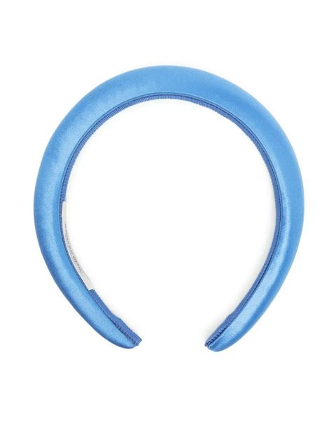 Jennifer Behr Tori satin headband - Blue - zdjęcie produktu nr 1