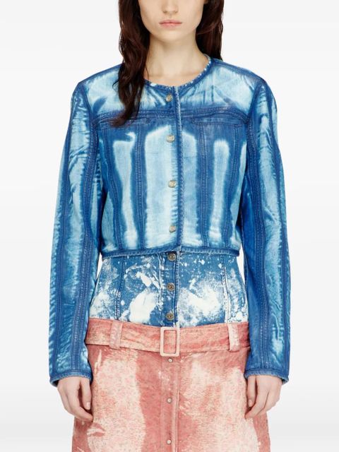Diesel buttoned denim jacket - Blue