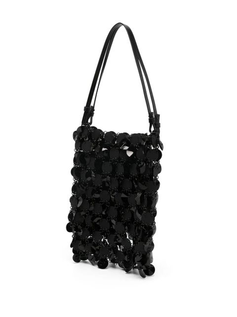 Rabanne disc-embellished tote bag - Black