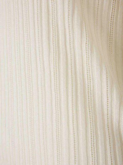 Ulla Johnson Gemma ribbed-knit T-shirt - Neutrals