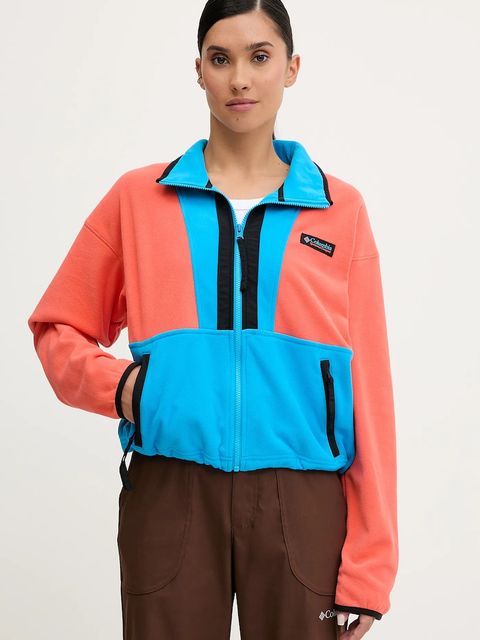 Columbia bluza polarowa Backbowl II FZ Fleece kolor niebieski wzorzysta 2092163 - zdjęcie produktu nr 1