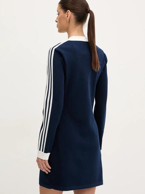 adidas Originals sukienka POLO DRESS kolor granatowy mini dopasowana JC7690