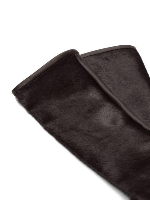 LouLou de Saison leather gloves - Brown