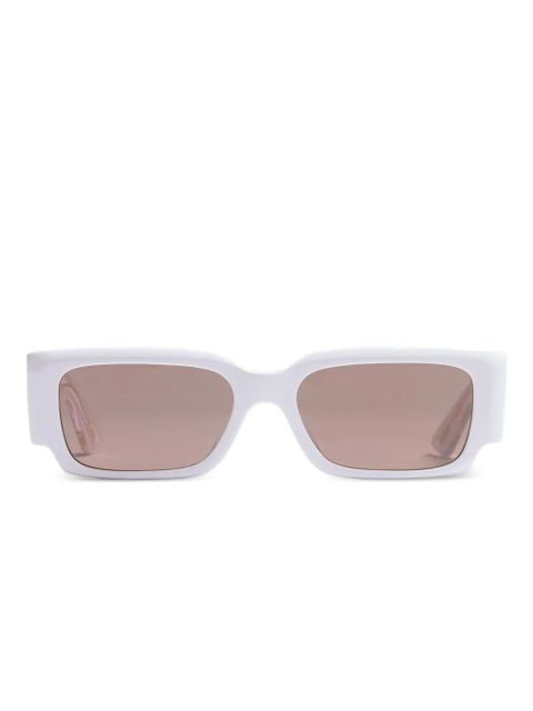 KHAITE rectangle frame sunglasses - White - zdjęcie produktu nr 1