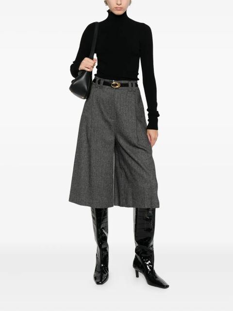 SOLOTRE roll-neck ribbed sweater - Black - zdjęcie produktu nr 2