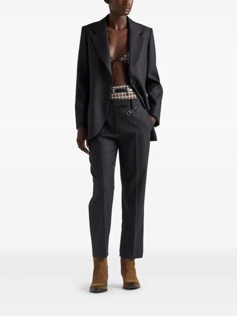 Prada single-breasted gabardine jacket - Grey