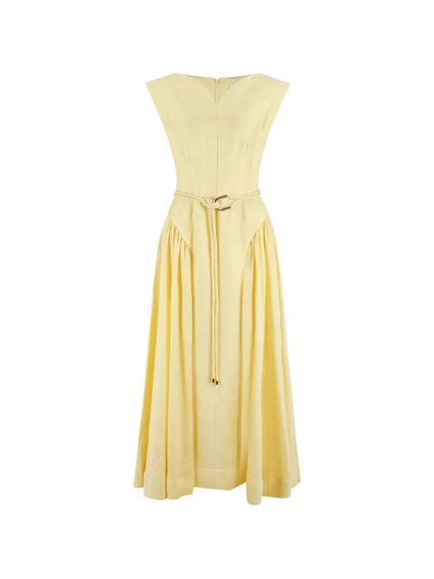 Acler Alvie V-neck belted maxi dress - Yellow - zdjęcie produktu nr 1