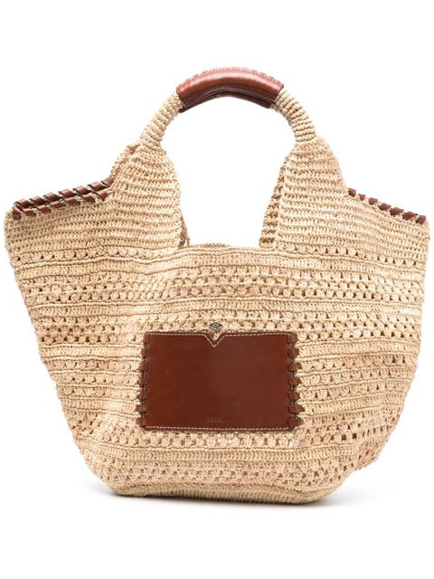 Ba&Sh Ara raffia tote bag - Neutrals - zdjęcie produktu nr 1