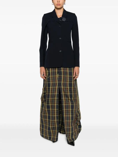 Off-White buckled virgin wool blazer - Blue - zdjęcie produktu nr 2