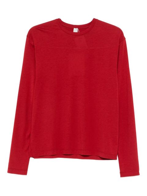 TOTEME crew-neck long-sleeved T-shirt - Red - zdjęcie produktu nr 1