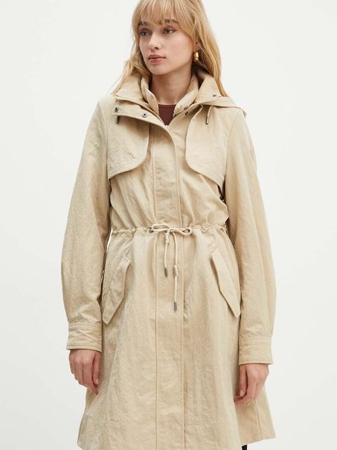 Guess kurtka NATASHA damska kolor beżowy przejściowa W4YL24 WGAW2