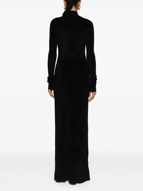 Nanushka long-sleeve towelling maxi dress - Black - zdjęcie produktu nr 2