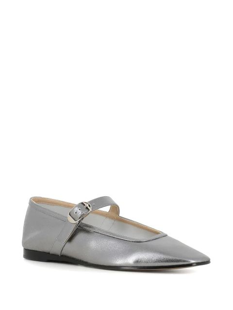 Le Monde Beryl leather ballet flats - Silver - zdjęcie produktu nr 2