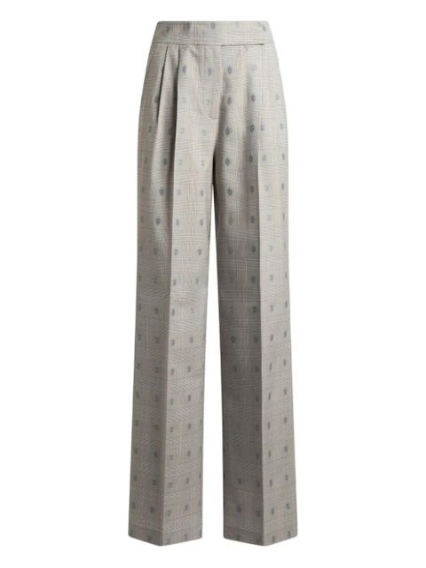 ETRO jacquard Prince of Wales trousers - Neutrals - zdjęcie produktu nr 1