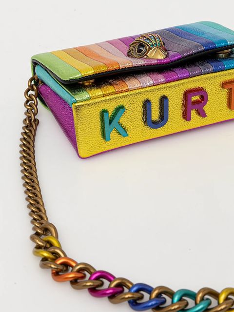Kurt Geiger London torebka skórzana MINI KENSINGTON kolor multicolor 5015669109