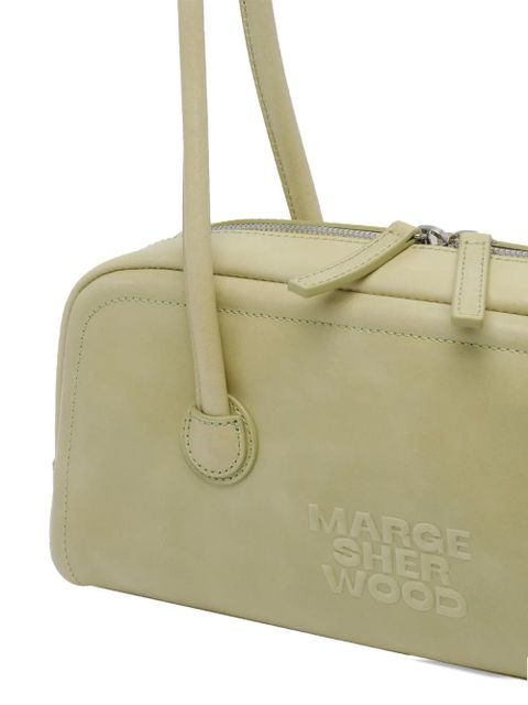 Marge Sherwood zip boston leather shoulder bag - Green