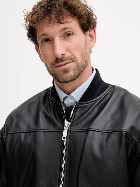 MAX&Co. kurtka bomber skórzana