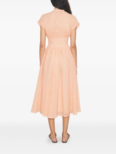 Tory Burch V-neck linen dress - Pink